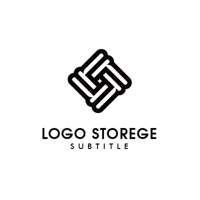 幾何学的なデザインのロゴ