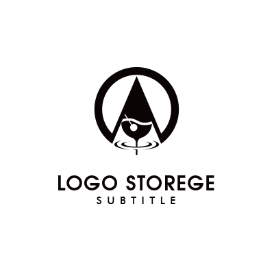 Aとお酒を組み合わせたロゴ