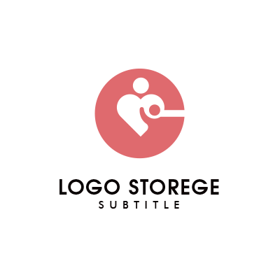 Cと親子とハートをモチーフにしたロゴ