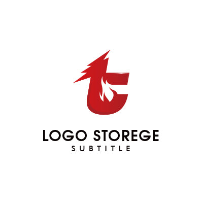 Tをモチーフにしたロゴ