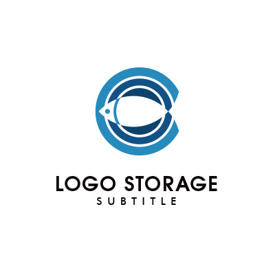 「魚」をモチーフにしたロゴ