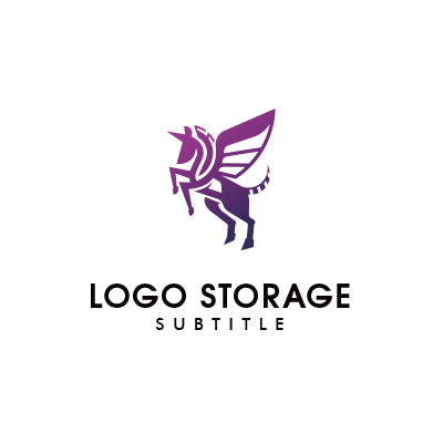 「ペガサス」をモチーフにデザインしたロゴ