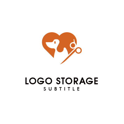 「犬」をモチーフにデザインしたロゴ