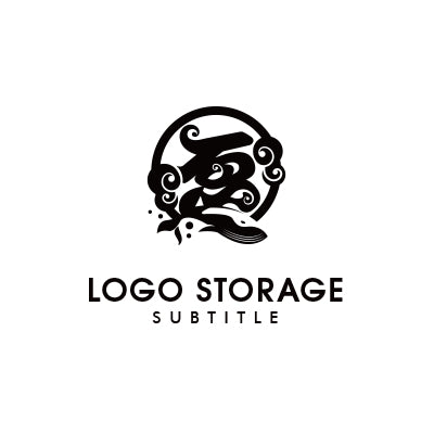 「ゐ」をモチーフにデザインしたロゴ