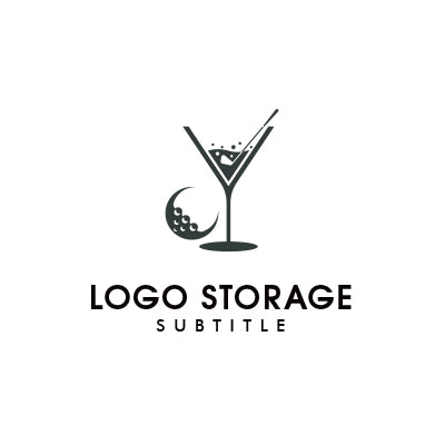 「ゴルフ」「ワイン」をモチーフとしたロゴ
