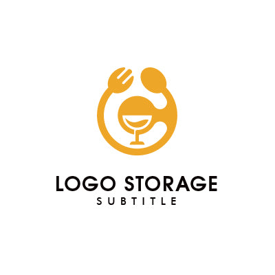 「食器」「ワイン」をモチーフにデザインしたロゴ