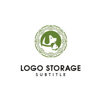 「犬」「猫」をモチーフにデザインしたロゴ