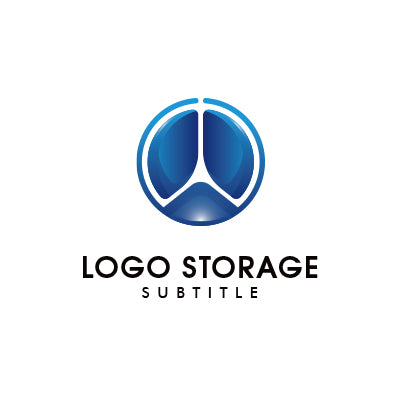 「肺」をモチーフにデザインしたロゴ