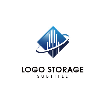 「建物」をモチーフにデザインした高級感を感じさせるようなロゴ