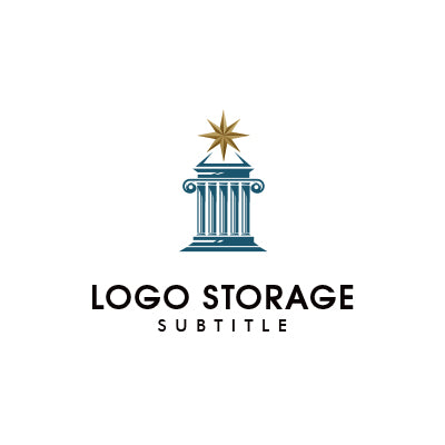 「建物」「神殿」をモチーフにデザインしたロゴ