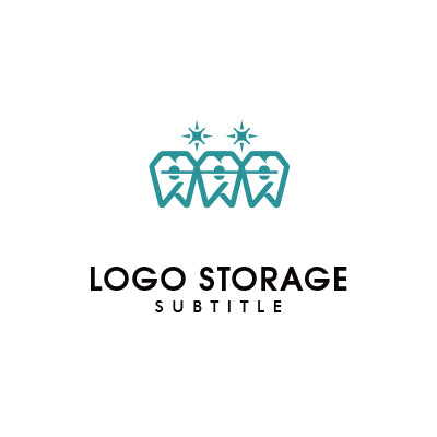 「歯」をモチーフにデザインしたロゴ