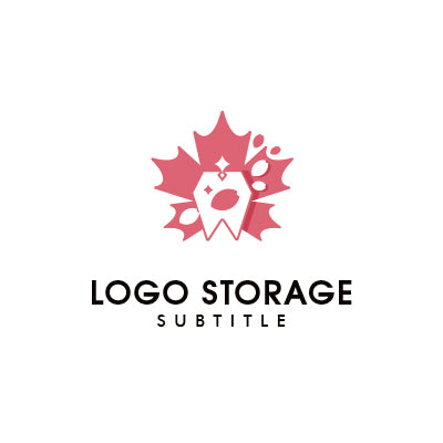 アルファベットの「楓」「歯」をモチーフにデザインしたロゴ