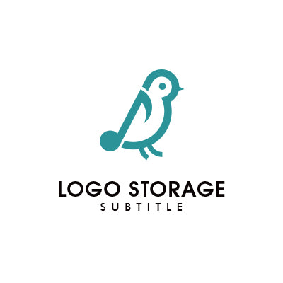 「鳥」「音符」をモチーフにデザインしたロゴ