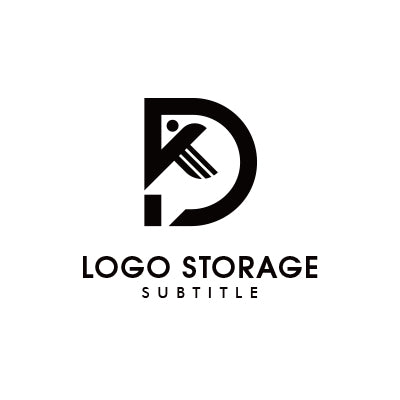 アルファベットの「D」「魚」をモチーフにデザインしたロゴ