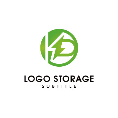 アルファベットの「K」「D」「電気マーク」をモチーフにデザインしたロゴ