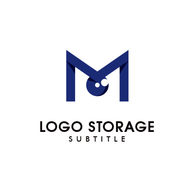 アルファベットの「M」「目」をモチーフにデザインしたロゴ