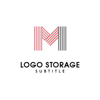 アルファベットの「M」「水引」をモチーフにデザインしたロゴ