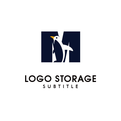 アルファベットの「M」「ペンギン」をモチーフにデザインしたロゴ