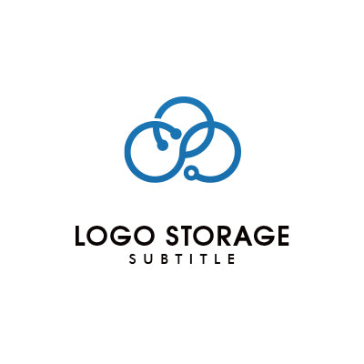 「幾何学的」な形状を「聴診器」モチーフにデザインしたロゴ