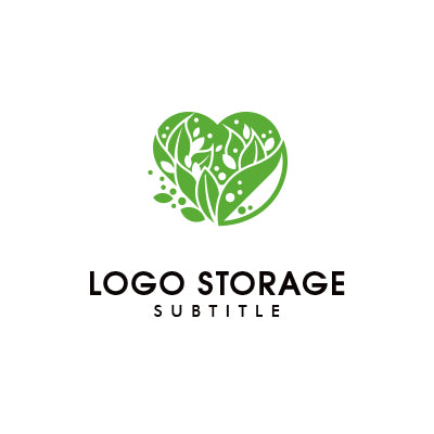 「自然」「ハート」をモチーフにデザインしたロゴ