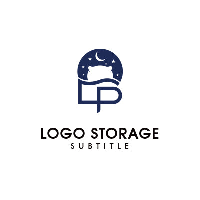 「枕」「L」「P」をモチーフにデザインしたロゴ