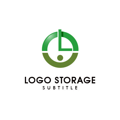 「L」「時計」「人」をモチーフにデザインしたロゴ