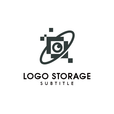 目」をモチーフにデザインしたロゴ