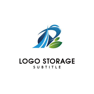 アルファベットの「P」「葉」をモチーフにデザインしたロゴ