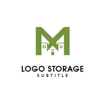 アルファベットの「M」「家」をモチーフにデザインしたロゴ