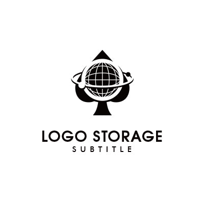 「スペード」「地球」をモチーフにデザインしたロゴ