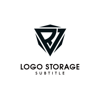 アルファベットの「R」をモチーフにデザインしたロゴ