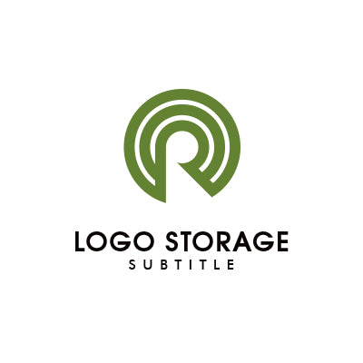 アルファベットの「R」をモチーフにデザインしたロゴ
