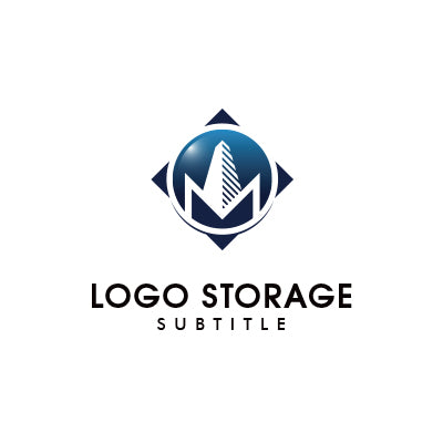 アルファベットの「M」「建物」をモチーフにデザインしたロゴ