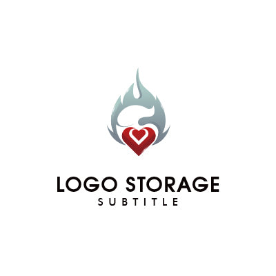 「炎」「ハート」をモチーフにデザインしたロゴ