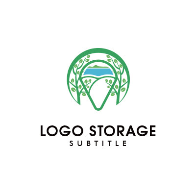 「自然」「クレープ」をモチーフにデザインしたロゴ