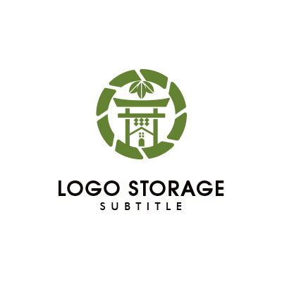 「建物」「鳥居」をモチーフにデザインしたロゴ