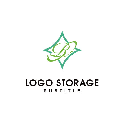 アルファベットの「R」をモチーフにデザインしたロゴ