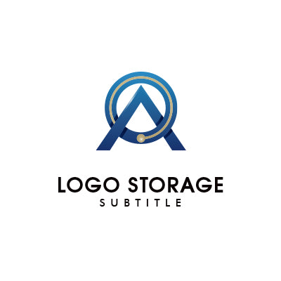 アルファベットの「A」「O」をモチーフにデザインしたロゴ