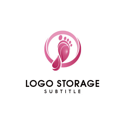 「足」をモチーフにデザインしたロゴ