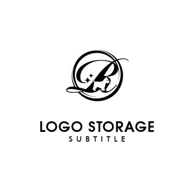 アルファベットの「R」「犬」をモチーフにデザインしたロゴ