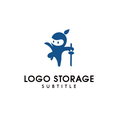 「忍者」をモチーフにデザインしたロゴ