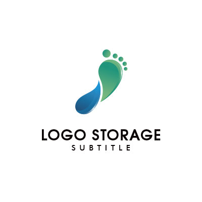 「足」をモチーフにデザインしたロゴ