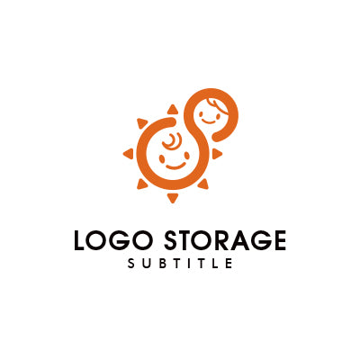 「人」「太陽」をモチーフにデザインしたロゴ