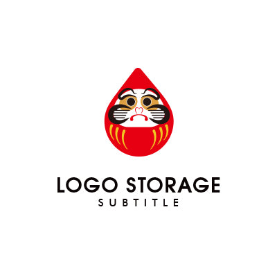 「だるま」をモチーフにデザインしたロゴ