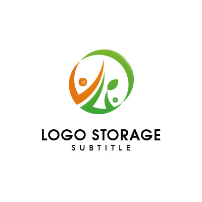 「人」「自然」をモチーフにデザインしたロゴ