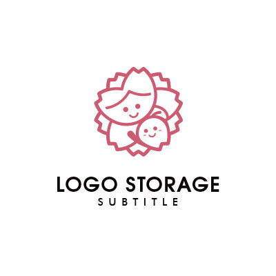 「桜」「人」「自然」をモチーフにデザインしたロゴ