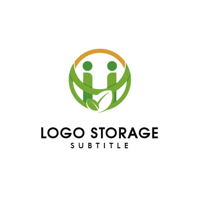 「人」「自然」をモチーフにデザインしたロゴ