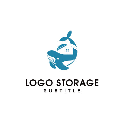 「クジラ」「家」をモチーフにデザインしたロゴ