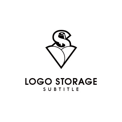 アルファベットの「S」「クレープ」「お菓子」をモチーフにデザインしたロゴ