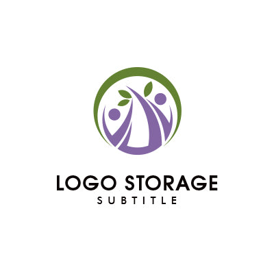 「人」「植物」をモチーフにデザインしたロゴ